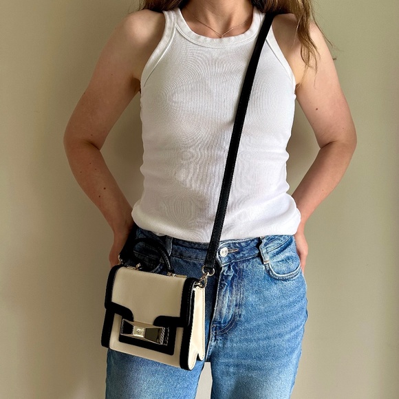 Kate Spade, Black & White, Small Crossbody Bag - Picture 7 of 7
